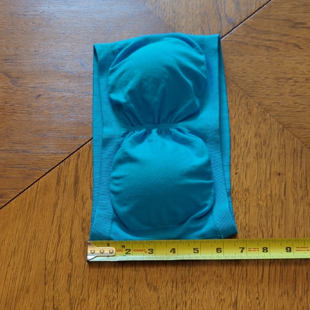 Blue Padded Bandeau Bra - Picture 4 of 4